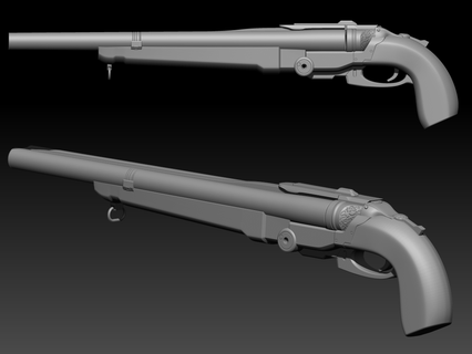 destino super fucile caccia cosplay 3d print model - Mito3D