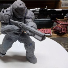 doomguy posed shotgun game 3d print model - Mito3D