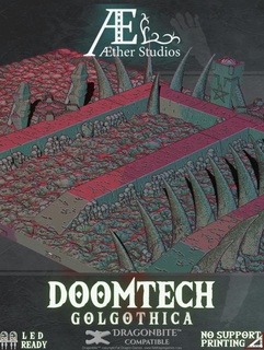 doomtech golgothique éther studios minis donjons dragons fantaisie table rpg soutenir accessoires enfer hellscape condamner 3d print model - Mito3D