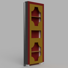 door + cabinet combined home design 3d furniture wood 3d print model - Mito3D