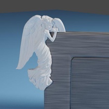 porta angelo cristiano protezione fede Natale regalo facile Stampa 3d print model - Mito3D