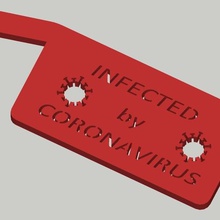 door clip - coronavirus handle various art prevent help people virus infected toy 3d print model - Mito3D