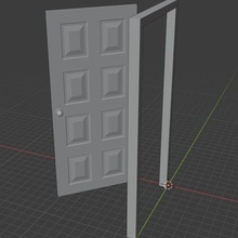 kapı 3d mimar model mimari modelleme 3d print model - Mito3D