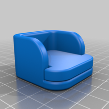 door handle armchair decor 3d print model - Mito3D
