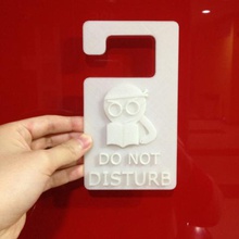 door hanger 1 do not disturb home 3d print model - Mito3D