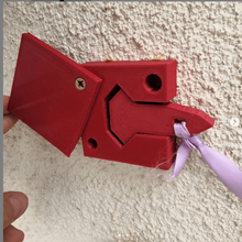 door hinge tool lock puzzle holder handle glass closed 3d print model - Mito3D
