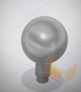porta pomello palla testa classico sferica maniglia 3d print model - Mito3D