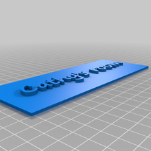 door label art 3d printing anet a8 created freecad tag signs logos 3d print model - Mito3D