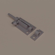 Türschloss - Schiebe-Verschluss home Versicherung Schiebe-Sperre lock die blockade Tür 3d print model - Mito3D