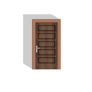 door miniature dollhouse Game home decor roombox false yours wan 3d print model - Mito3D