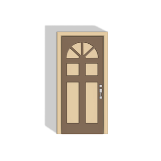 puerta miniatura casa muñecas juego puerta casa muñecas hogar casa decoración caja habitación falso puerta pálido 3d print model - Mito3D