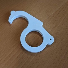 door opening hook covid handle opener 3d print model - Mito3D