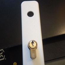 Tür Teller sperren Zylinder Schlüssel 3d print model - Mito3D