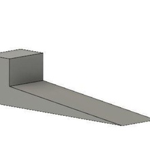 arrêt de porte minimale la maison stop le bloc 3d print model - Mito3D