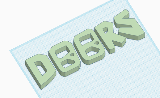 porte roblox gioco lettere 3d print model - Mito3D