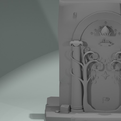 porte di moria porta vari signore anelli mora 3D print model - Mito3D