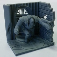 doorway attack architecture buildings structures zortrax wargame tabletop scifi rpg robot multiverse model miniature mech m200 gaming game future fantasy dutchmogul designspark mechanical android 28mm 3d print model - Mito3D
