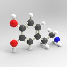 la dopamine divers molécule de biologie 3d print model - Mito3D