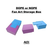 dope nope fan art storage sticker box dopeornope logo 3d merch fanatic youtube design 3d print model - Mito3D