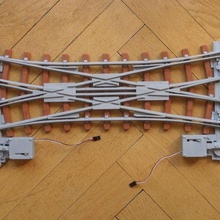 doppelkreuzungsweiche 225 r3 mahmuz 1 45mm ölçek lgb açık demiryolu izler hobi 3d print model - Mito3D
