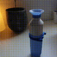 dopper gorra soporte 045 litro artilugio botella clic 3d print model - Mito3D