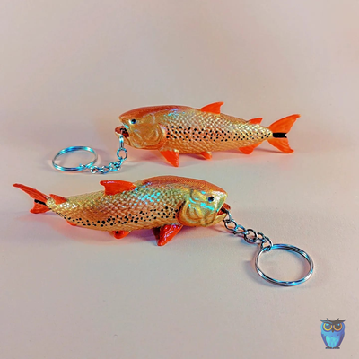 dourado rio peixe chaveiro pescaria ouro peixinho 3d print model - Mito3D