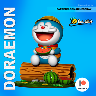 Doraemon anime figürinler Comix heykeller saygı heykel karikatür Süper kahraman minyatürler 3d print model - Mito3D