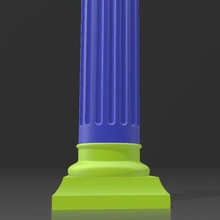 doric column mold 3d print model - Mito3D