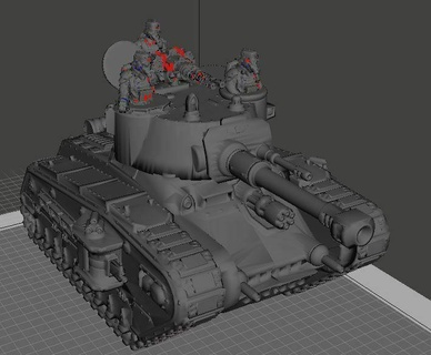 dorn heavy tank krieg square scale dimensions astra rogal role 3d print model - Mito3D