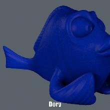 dory easy print no support art animal cartoon luifer disney pixar dory figure finding dory finding nemo fish model sculpture supportless