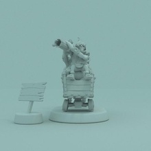 dota 2 - teches game dota2 3dprint miniatures figurines truck dynamit goblin bomb 3d print model - Mito3D