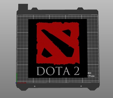 Dota 2 logo dota2 oyun pc 3d print model - Mito3D