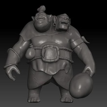 dota 2 fanart ogre magi juego 3d print model - Mito3D