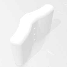 double-grip climbing grip various hold wall socket rock beginner 3d print model - Mito3D