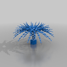 dupla-hélice do funil de espiral sculpture2 a arte esculturas escultura dupla hélice suporte desktop 3d print model - Mito3D