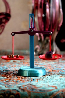 double pan Balance Spielzeug Kind Geschenk Rahmen Pfanne saftig Werkzeug 3d print model - Mito3D