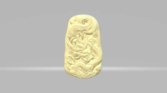 double sided Ejderha kolye 3d Yazdır model Maitreya Buda Bodhisattva Tanrı oryantal Rahatlama heykel mücevher takı dekorasyon süs heykeller Sanat 3d print model - Mito3D