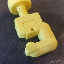 double action clamp blocker clip filament spool holder 3d_printer_accessories 3d print model - Mito3D