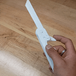 azione coltello serramanico lama soddisfacente agitarsi automatico otf 3d print model - Mito3D