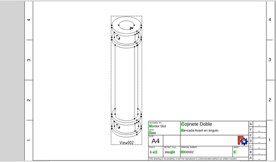 doble rodamiento eje scalextric espacio 3d print model - Mito3D