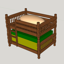 doble cama v 2 esponja jabón soporte 3d print model - Mito3D