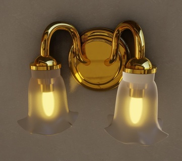 doble campana tipo lámpara 3d print model - Mito3D