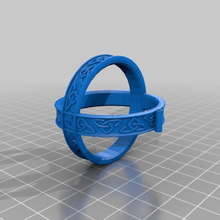 Doppel-keltische ring lärmmacher tool 3d-drucken 3d print model - Mito3D