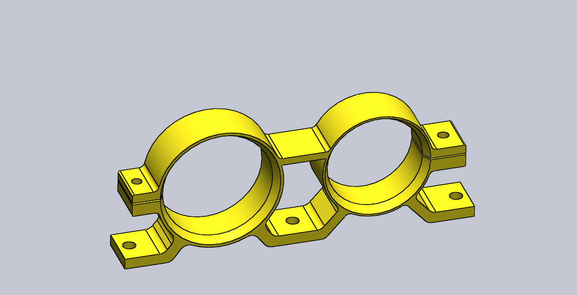 çift kelepçe Ayarlamak kelepçeler 3D print model - Mito3D