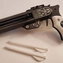 double Derringer arbalète pistolet Flèche jouets_mécaniques 3d print model - Mito3D