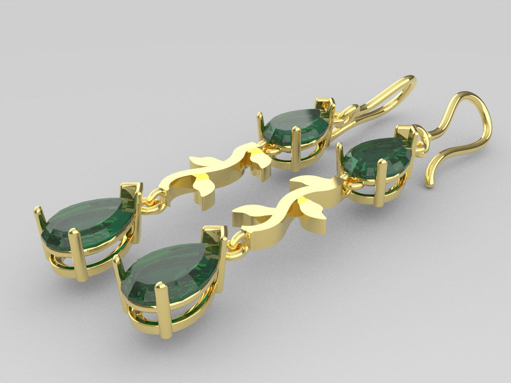 double earrings ring commitment 3D print model - Mito3D