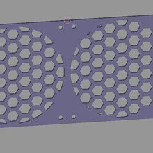 Duplo ventilador grelha ferramenta 3d print model - Mito3D