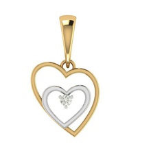 double heart shape pendant jewelry jewel jewells pandle cute love valentine platinum symbol gold diamond ring printable silver couple lightweight jewellery cnc 3dprint light weight pendants 3d print model - Mito3D