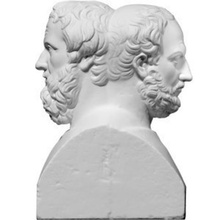Doppel-herm Thukydides Herodot Kunst 3d print model - Mito3D
