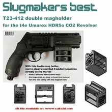 çift büyücü umarex hdr50 tr50 co2 revolver sümüklü böcek bestt23 412 hdr 50 cal50 tabanca hava silahı ev savunma mag Kulp destek tech23 silah davul tutucu 3d print model - Mito3D